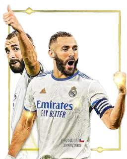 🇫🇷 Karim Benzema bóng đá, cầu thủ, vận động viên, Real Madrid, Benzema telegram sticker