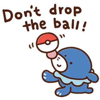 😄 Popplio Pokemon Don't drop the ball! Pokemon, Popplio, Video Game, Animal, Cartoon telegram sticker