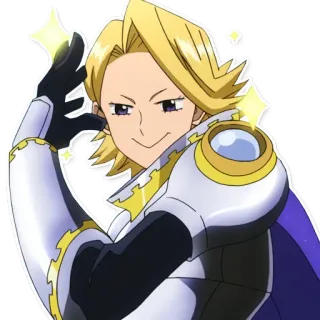 😎 Yuga Aoyama My Hero Academia anime, manga, hero, quirk, sparkle, confident, yuga aoyama, my hero academia telegram sticker