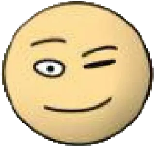 😉 emoji, face, wink, yellow, smile, expression, cartoon telegram sticker