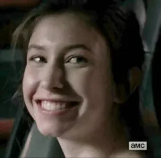 😊 Maggie Greene The Walking Dead Maggie, Greene, The Walking Dead, Walking Dead, Serial TV, uśmiechnięta telegram sticker