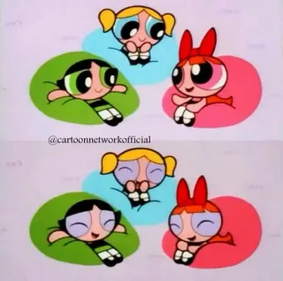 🎀 @cartoonnetworkofficial Kartun, The Powerpuff Girls, Blossom, Bubbles, Buttercup telegram sticker