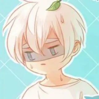 🌧 personaje, anime, lindo, sudando, dibujos animados telegram sticker