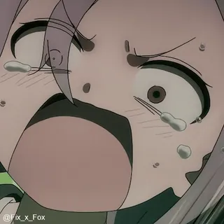 😱 动漫, 哭, 悲伤, 表情, 角色, 情绪化 telegram sticker