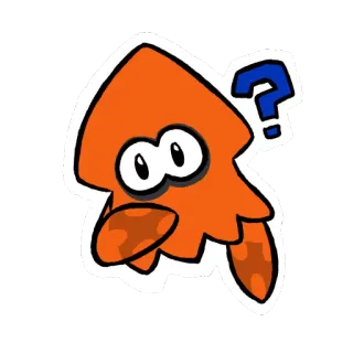 ❓ adesivo, ponto de interrogação, lula, desenho animado telegram sticker