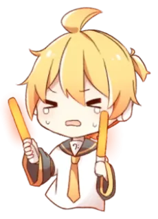 💭 Kagamine Rin vocaloid, anime, musik, kawaii, manga, rin kagamine telegram sticker