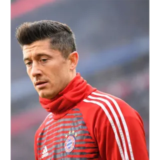 🤨 Robert Lewandowski futbolista, atleta, fútbol, Bayern Munich telegram sticker