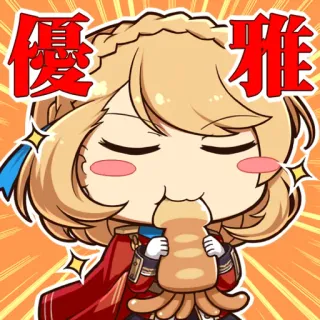 😋 优雅 mignon, animé, dessin animé, nourriture, manger whatsapp sticker