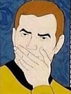 😱 James T. Kirk Star Trek whatsapp sticker