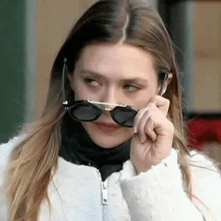 ◾️ woman, sunglasses, portrait, celebrity, fashion, style telegram sticker