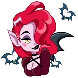 Lady Vampire telegram stickers