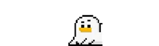 🐤 Pixel art, Pato, Dibujos animados, Lindo, Animal telegram sticker