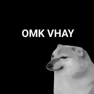 🙂 OMK Vhay anjing, meme, hewan, lucu, peliharaan, shiba inu whatsapp sticker