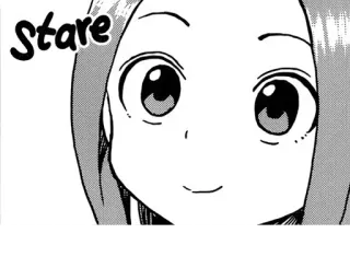 👀 Stare anime, manga, stare, face, eyes, cute telegram sticker