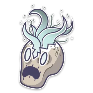 🤯 crâne, magie, créature, fantômatique, monstre telegram sticker