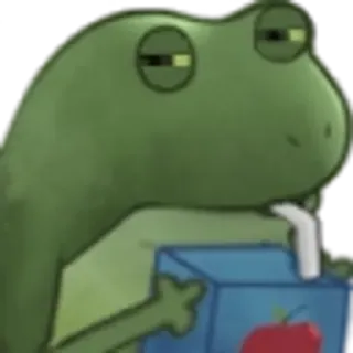 👀 rana, jugo, bebida, relajante whatsapp sticker