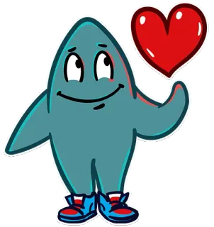 🥰 cartoon, heart, love, cute, character, friendly telegram sticker