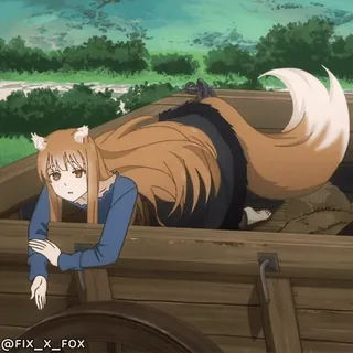 😒 Holo Spice and Wolf @fix_x_FOX whatsapp sticker