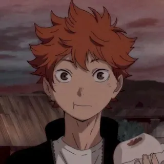 🌌 Hinata Haikyuu!! anime, character, haikyuu, hinata, boy, manga telegram sticker