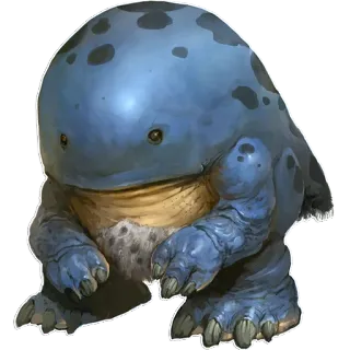😐 criatura fantástica, monstruo azul, monstruo, criatura, fantasía, lindo telegram sticker