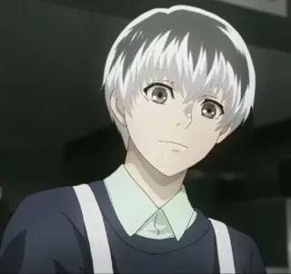 🥀 Ken Kaneki Tokyo Ghoul Anime, Tokyo Ghoul, Ken Kaneki, Ghoul, Rambut Putih, Karakter, Animasi telegram sticker