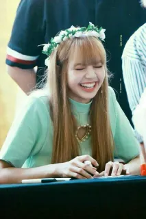 😂 Lisa K-pop, Певец, Знаменитость, Лиса, Blackpink telegram sticker