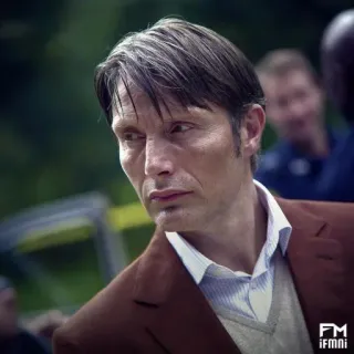 🗿 Mads Mikkelsen actor, famoso, hombre, retrato telegram sticker