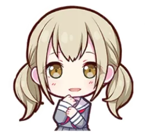🌟 Anime, Desenho animado, Personagem, Garota, Fofo, Kawaii whatsapp sticker
