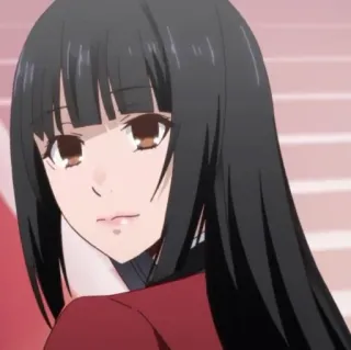 ♣️ Yumeko Jabami Kakegurui anime, girl, black hair, kakegurui, yumeko, jabami telegram sticker