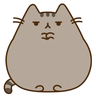 😒 Pusheen 猫, 漫画, かわいい, Pusheen telegram sticker