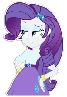 😒 Rarity My Little Pony: Equestria Girls Desenho animado, Equestria Girls, Rarity, Pônei, Anime, Animado telegram sticker
