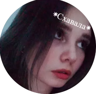 😝 Схавала portrait, woman, face, dark hair telegram sticker