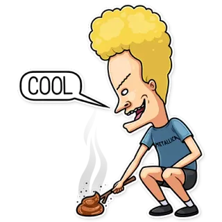 😬 COOL Мультфильм, Круто, Бивис и Баттхед, Комедия, Сериал telegram sticker