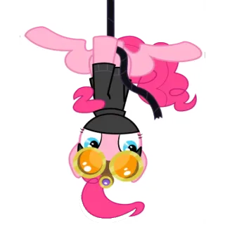 ⁉ Pinkie Pie My Little Pony 포니, 만화, 핑키 파이, 애니메이션, 동물 telegram sticker