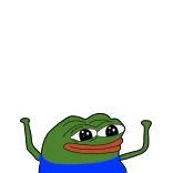 🙌 Pepe the Frog pepe, frog, meme, internet meme, reaction telegram sticker