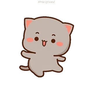🕺 猫, 可爱, 卡哇伊, 动物, 贴纸 whatsapp sticker