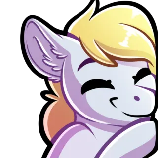 🤗 Poni, Kartun, Lucu, Binatang, Ilustrasi telegram sticker