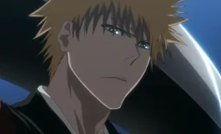 😐 Ichigo Kurosaki Bleach anime, ichigo, bleach, orange hair, manga, shonen telegram sticker