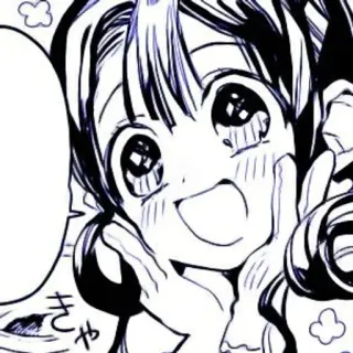 🫐 きゃ Anime, Manga, Kawaii, Ragazza, Carino telegram sticker