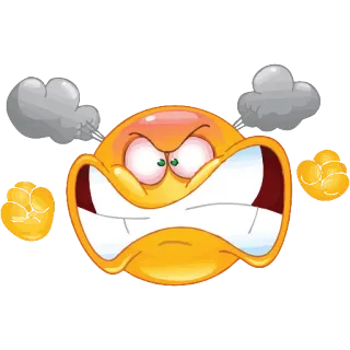 😡 emoji, wütend, frustriert, sauer telegram sticker