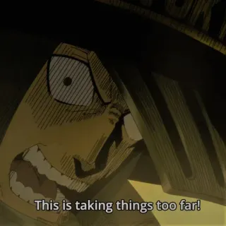 🤬 This is taking things too far! anime, cartoon, expression, frustration whatsapp sticker