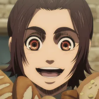 🤩 anime, sorriso, desenho animado telegram sticker