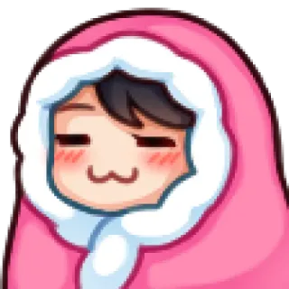 🥺 漫画, かわいい, ピンク, フード, かわいい, 人 telegram sticker