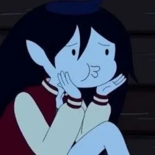 🧿 Marceline Adventure Time Marceline, Adventure Time, Kartun, Lucu, Vampir, Karakter, Animasi telegram sticker