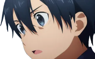 😐 Kirito Sword Art Online Anime, Sword Art Online, Kirito, Personnage animé whatsapp sticker
