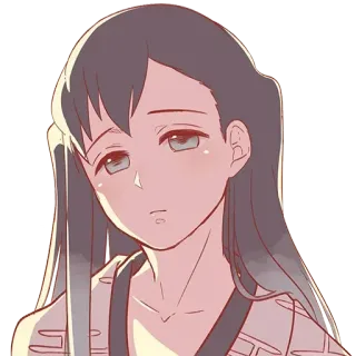 ❄️ Anime, Ragazza, Cartone animato, Sticker, Donna, Personaggio whatsapp sticker