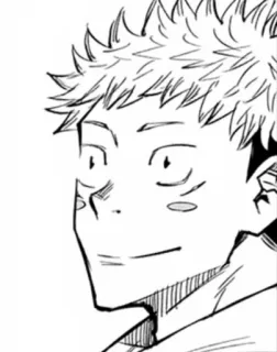 🙂 Yuji Itadori Jujutsu Kaisen Anime, Manga, Jujutsu Kaisen, Yuji Itadori, Kreskówka, Postać telegram sticker