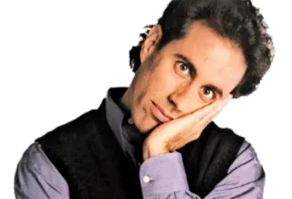😑 Jerry Seinfeld Seinfeld jerry seinfeld, seinfeld, comico, sitcom, serie tv telegram sticker