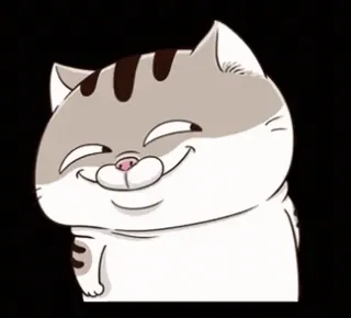 👀 cat, cute, animal, cartoon, funny, happy, pet, sticker telegram sticker