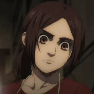 💥 Sasha Braus Attack on Titan Anime, Ataque dos Titãs, Sasha Braus, Sticker, Desenho animado telegram sticker